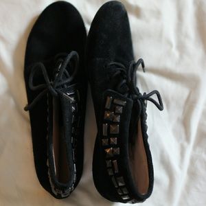 Studded Lace Ankle Booties